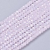 Electroplate Glass Beads Strands GLAA-F078-FR21-1