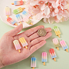 35Pcs 7 Colors Rainbow Resin Pendants CRES-CJ0001-32-5