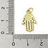 Brass Micro Pave Cubic Zirconia Pendants KK-M283-13F-02-3