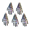 Rainbow Color Alloy Pendants PALLOY-S180-002-RS-1