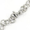 Fashionable 304 Stainless Steel Twisted Grain Cable Chain Bracelets STAS-A028-B084-3