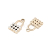 Alloy Rhinestone Pendants FIND-M018-11G-2