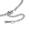 Non-Tarnish 304 Stainless Steel Pendant Necklaces NJEW-C017-01P-3