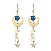 Brass Dangle Earring EJEW-TA00479-1