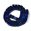 Natural Lapis Lazuli Dyed Beads Strands G-T139-8x8-44-2