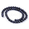 Synthetic Blue Goldstone Beads Strands X-G-Q462-4mm-28-2