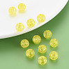 Transparent Crackle Acrylic Beads MACR-S373-66C-N16-5