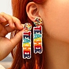 Seed Beads Boho Stud Earrings PW-WGF5677-01-2