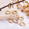 Eco-Friendly Brass Earring Hoops Findings KK-TA0007-40-4