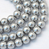 Baking Painted Glass Pearl Bead Strands X-HY-Q003-3mm-34-1