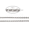 304 Stainless Steel Men's Necklace Chains STAS-N051-02-2