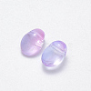 Transparent Glass Charms GLAA-R211-05-A03-2