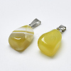 Natural Banded Agate/Striped Agate Pendants X-G-T122-20E-2