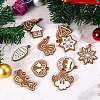 Christmas Theme Plastic Pendant Decorations HJEW-SZ0001-05-4