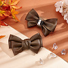 Leather Bowknot Shoe Decorations AJEW-WH0323-23E-5