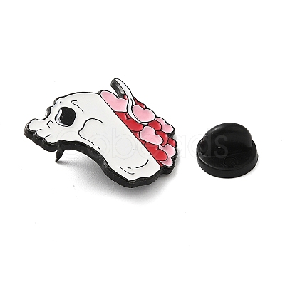 Skull Enamel Pins JEWB-K016-01C-EB-1