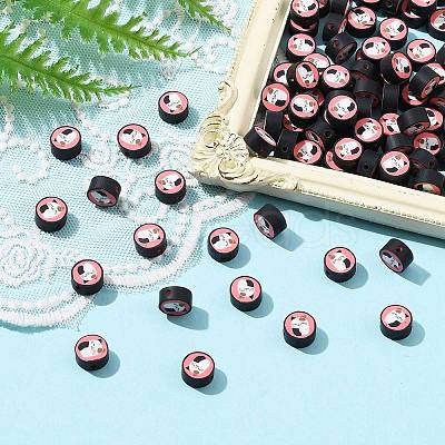 Handmade Polymer Clay Beads CLAY-CJ0001-78B-1