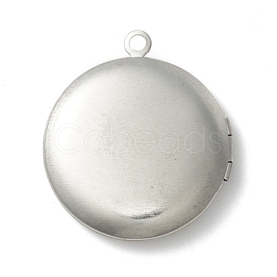 Tarnish Resistant 304 Stainless Steel Diffuser Locket Pendants STAS-K002-10P-1