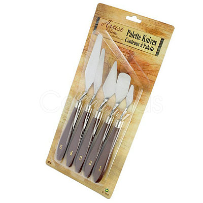 Stainless Steel Palette Knives Set DRAW-PW0001-194-1