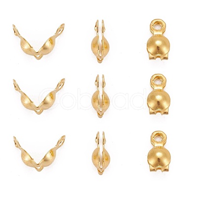 Brass Bead Tips X-KK-N0070-03G-1