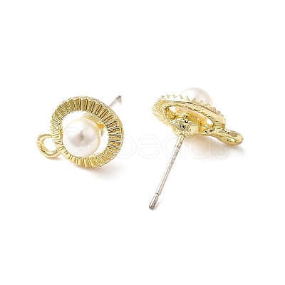 Alloy Stud Earring Findings FIND-I033-05G-1