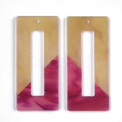 Cellulose Acetate(Resin) Big Pendants KY-S157-18B-1