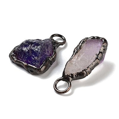 Natural Amethyst Big Pendants G-A221-07-1