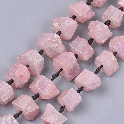 Rough Raw Natural Quartz Crystal Beads Strands G-T121-20D-1