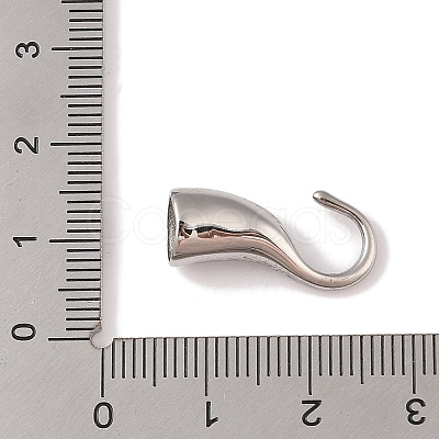 Non-Tarnish 304 Stainless Steel Hook Clasps STAS-C109-23P-02-1