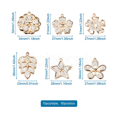 Alloy Rhinestone Pendants PALLOY-TA0002-24LG-1