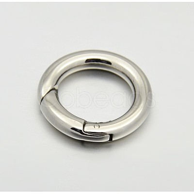 Non-Tarnish Ring 316 Stainless Steel Spring Gate Rings STAS-E073-06P-L-1