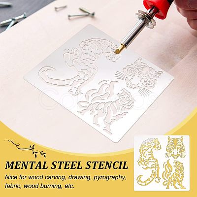 Stainless Steel Cutting Dies Stencils DIY-WH0279-006-1