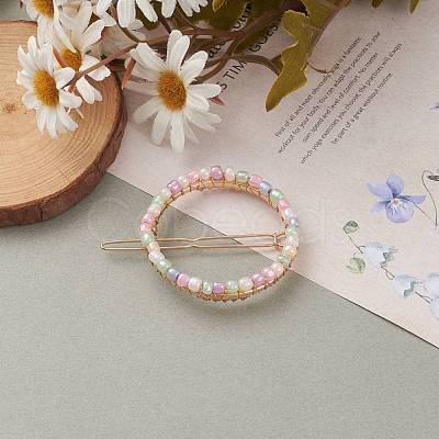 Alloy Hollow Hair Barrettes PHAR-JH00068-05-1