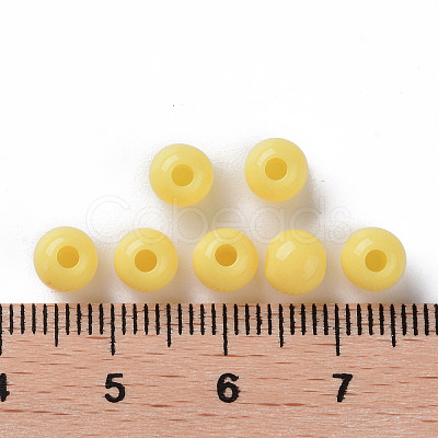 Opaque Acrylic Beads MACR-S370-C6mm-SS2105-1