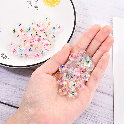 Transparent Clear Acrylic Beads MACR-YW0001-23F-1