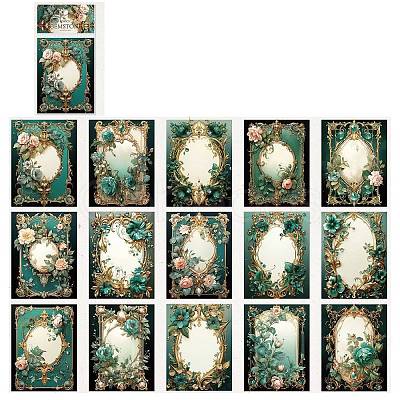 15Pcs Flower Scrapbooking Paper Pads PW-WGECADB-02-1