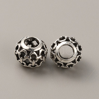 Tibetan Style Alloy European Beads FIND-TAC0002-065H-01-1