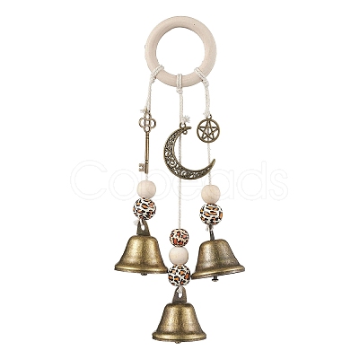 Iron Bell Wind Chimes HJEW-JM01959-1