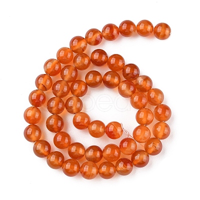 Natural Carnelian Beads Strands X-G-G0003-C06-1