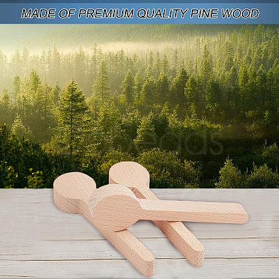 Gorgecraft 4Pcs Beechwood Spoon Mold DIY-GF0005-09-1