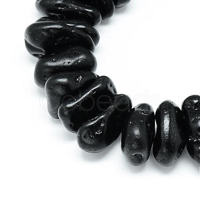 Natural Tektite Bead Strands G-Q481-52-1