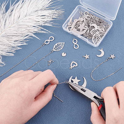 DICOSMETIC DIY Earring Making Kit STAS-DC0002-61-1