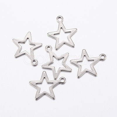 Tarnish Resistant 304 Stainless Steel Charms X-STAS-L200-47P-1