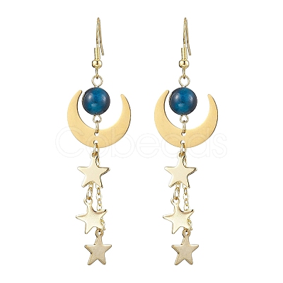 Brass Dangle Earring EJEW-TA00479-1