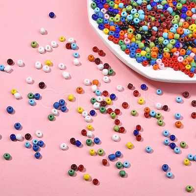 180g 12 Colors Ornaland Glass Seed Beads SEED-SZ0001-010-1