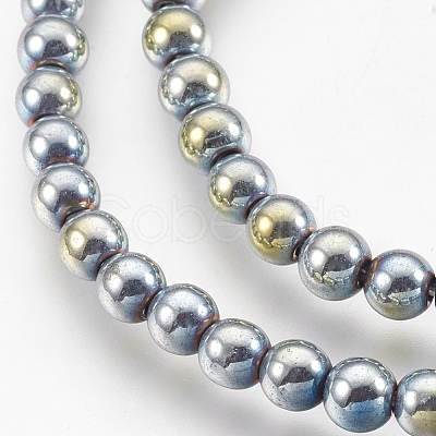 Electroplate Non-magnetic Synthetic Hematite Beads G-I200-02-4mm-1