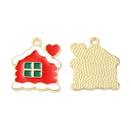 Christmas Alloy Enamel Pendants ENAM-D050-13C-02G-1