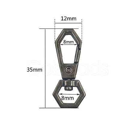 Alloy Swivel Clasps PW-WG74639-02-1