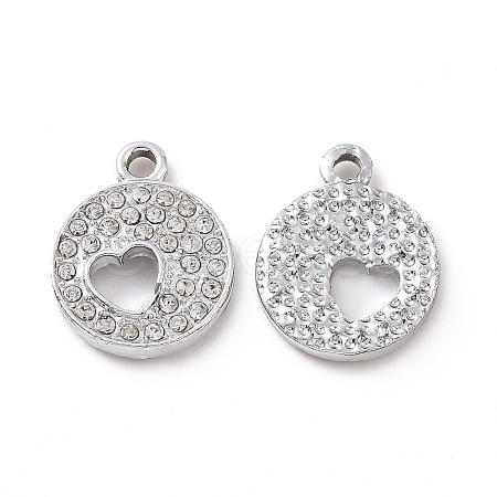 Alloy Rhinestone Pendants ALRI-C008-34P-1