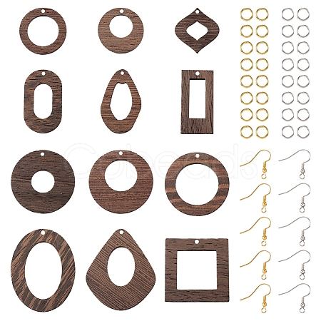  DIY Geometry Earring Making Kit DIY-TA0005-31-1